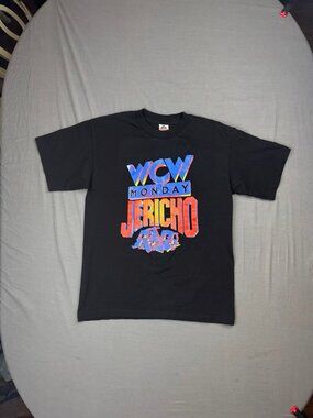 VTG WCW Monday Chris Jericho T-Shirt Men Large Wrestling Jerichoholics Anonymous